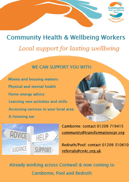 Community Health and Wellbeing Support Poster