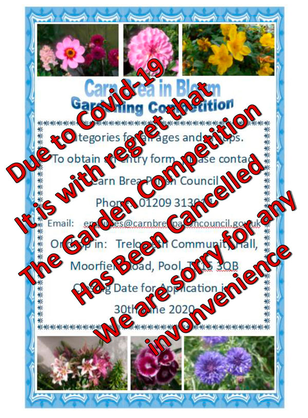 Cancellation of Garden Competition Poster